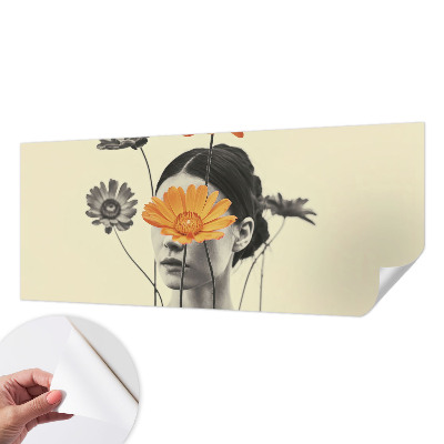Fototapet autoadeziv cu design „Explozie florală”