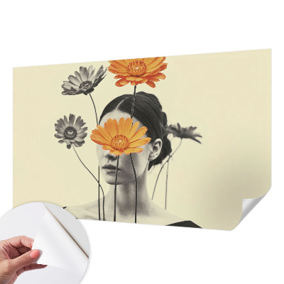 Fototapet autoadeziv cu design „Explozie florală”