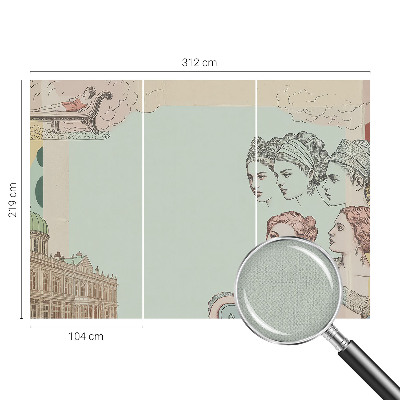 Tapet autoadeziv cu motiv în formă de romburi colorate