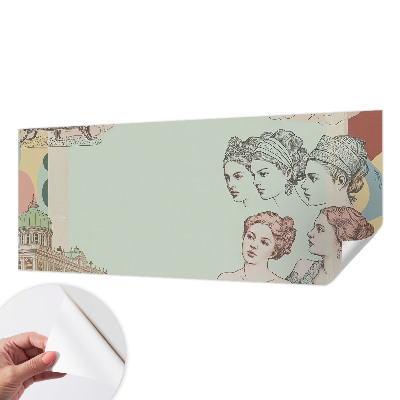 Tapet autoadeziv cu motiv în formă de romburi colorate