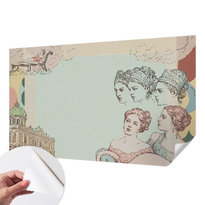 Tapet autoadeziv cu motiv în formă de romburi colorate