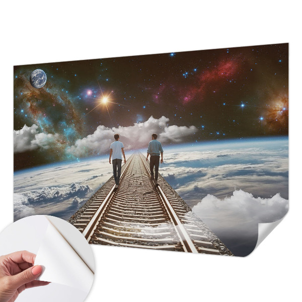 Fototapet 3d autoadeziv cu efect de unde lichide