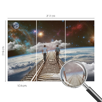 Fototapet 3d autoadeziv cu efect de unde lichide