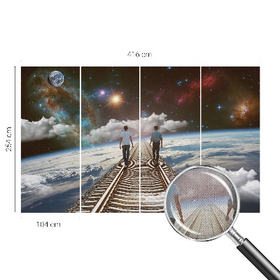 Fototapet 3d autoadeziv cu efect de unde lichide