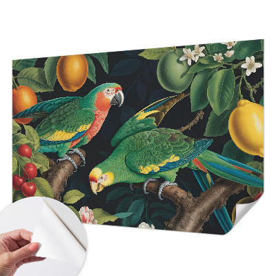 Tapet foto autoadeziv cu model de flori colorate