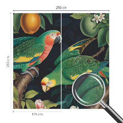 Tapet foto autoadeziv cu model de flori colorate