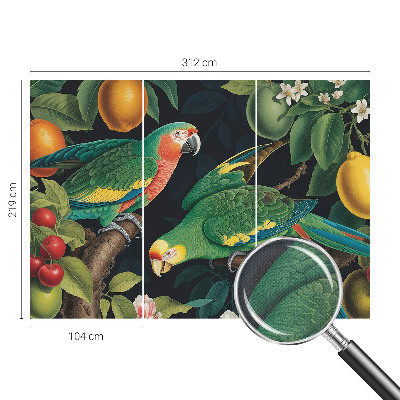 Tapet foto autoadeziv cu model de flori colorate