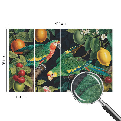 Tapet foto autoadeziv cu model de flori colorate
