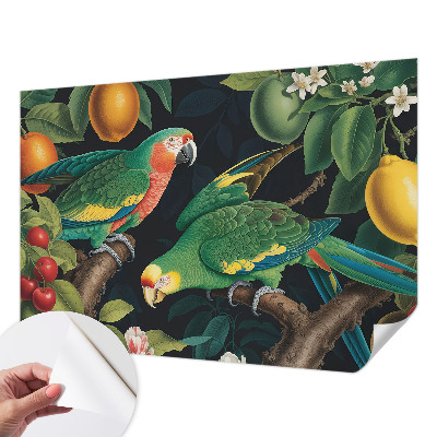 Tapet foto autoadeziv cu model de flori colorate