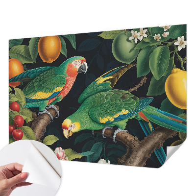 Tapet foto autoadeziv cu model de flori colorate