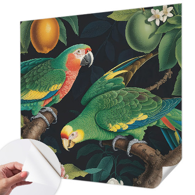 Tapet foto autoadeziv cu model de flori colorate