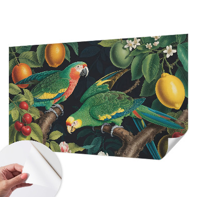 Tapet foto autoadeziv cu model de flori colorate