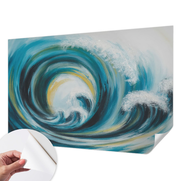 Fototapet 3D pentru living în nuanțe armonioase, ideal pentru decorul camerei de zi