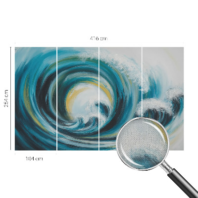 Fototapet 3D pentru living în nuanțe armonioase, ideal pentru decorul camerei de zi