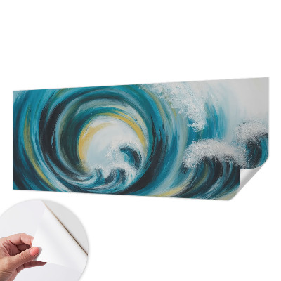 Fototapet 3D pentru living în nuanțe armonioase, ideal pentru decorul camerei de zi