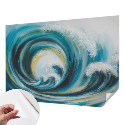 Fototapet 3D pentru living în nuanțe armonioase, ideal pentru decorul camerei de zi