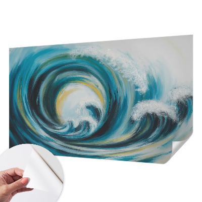 Fototapet 3D pentru living în nuanțe armonioase, ideal pentru decorul camerei de zi