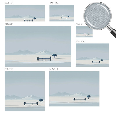 Fototapet autoadeziv pentru camera copiilor cu ilustrație cu valuri urlătoare