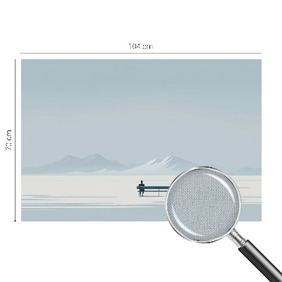 Fototapet autoadeziv pentru camera copiilor cu ilustrație cu valuri urlătoare
