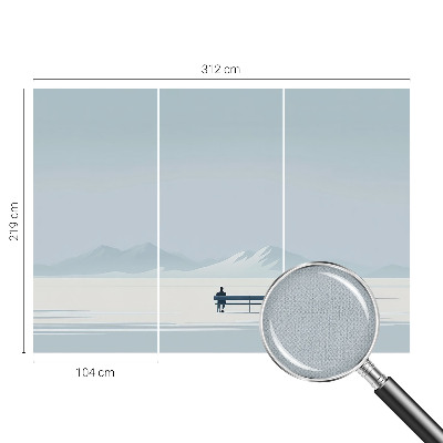 Fototapet autoadeziv pentru camera copiilor cu ilustrație cu valuri urlătoare