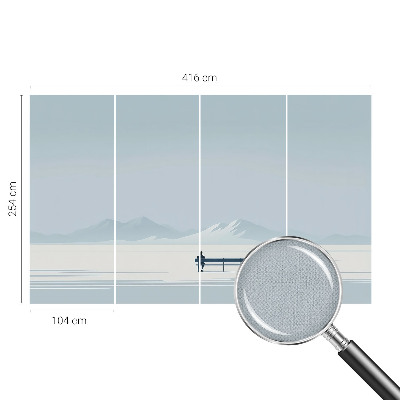 Fototapet autoadeziv pentru camera copiilor cu ilustrație cu valuri urlătoare