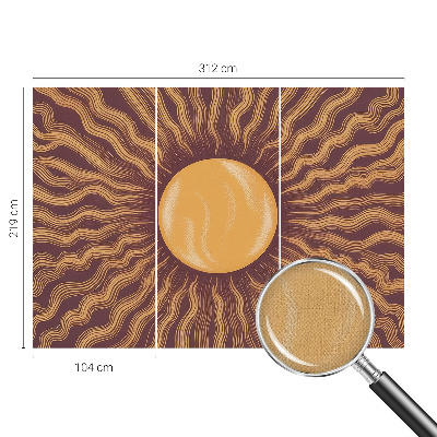 Fototapet 3d cu model de pene albastre