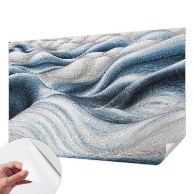 Fototapet 3D pentru living cu model de maci veseli
