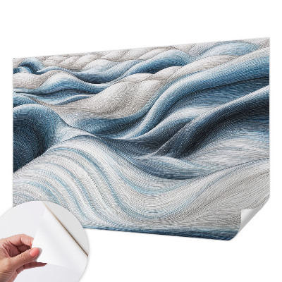 Fototapet 3D pentru living cu model de maci veseli