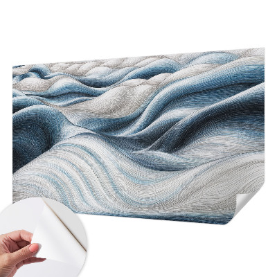 Fototapet 3D pentru living cu model de maci veseli