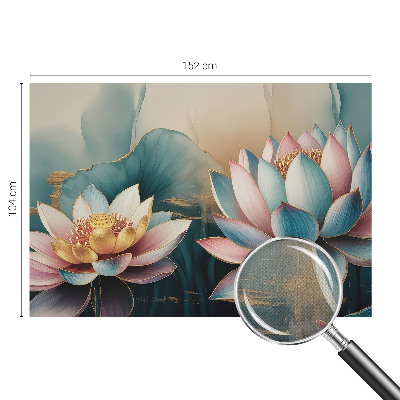 Fototapet 3D pentru dormitor cu motiv de flori gri