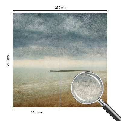 Fototapet 3D pentru living cu un peisaj marin