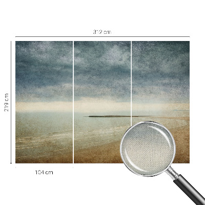 Fototapet 3D pentru living cu un peisaj marin