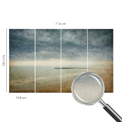 Fototapet 3D pentru living cu un peisaj marin