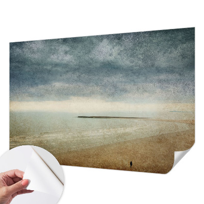 Fototapet 3D pentru living cu un peisaj marin