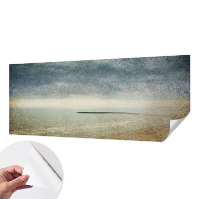 Fototapet 3D pentru living cu un peisaj marin