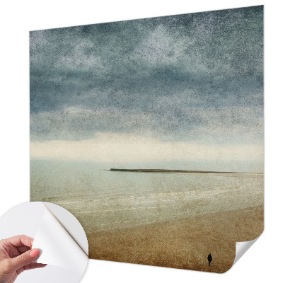 Fototapet 3D pentru living cu un peisaj marin
