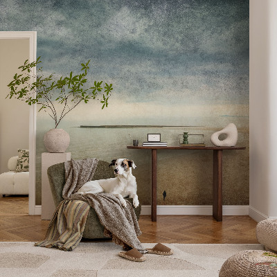 Fototapet 3D pentru living cu un peisaj marin
