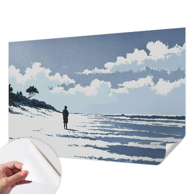 Fototapet autoadeziv pentru living Frunze tropicale