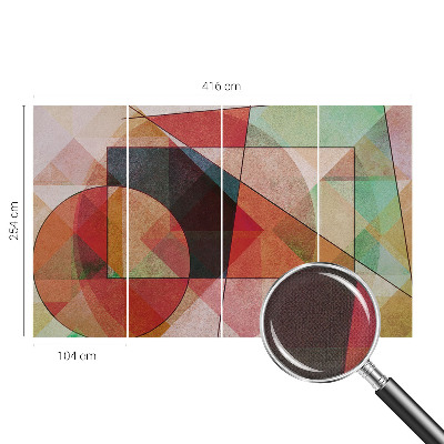 Fototapet autocolant cu forme abstracte