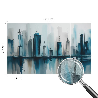 Fototapet 3D pentru dormitor cu compoziție abstractă