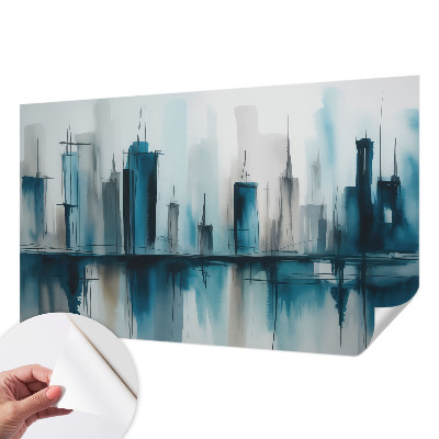 Fototapet 3D pentru dormitor cu compoziție abstractă
