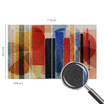 Fototapet autoadeziv pentru camera copiilor cu modele geometrice