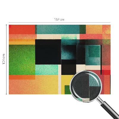 Fototapet 3d pentru dormitor cu design în tonuri armonioase și motive geometrice