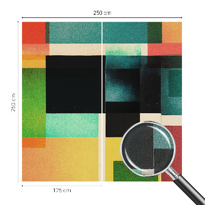 Fototapet 3d pentru dormitor cu design în tonuri armonioase și motive geometrice