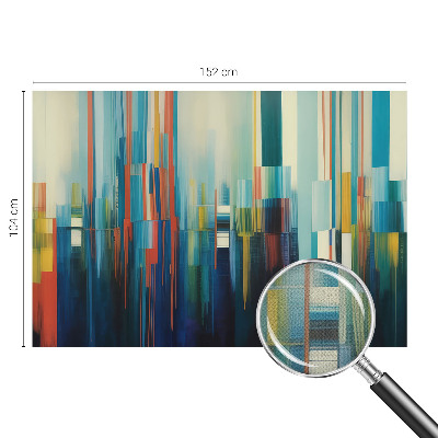 Fototapet 3D pentru living cu un motiv abstract colorat