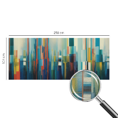 Fototapet 3D pentru living cu un motiv abstract colorat