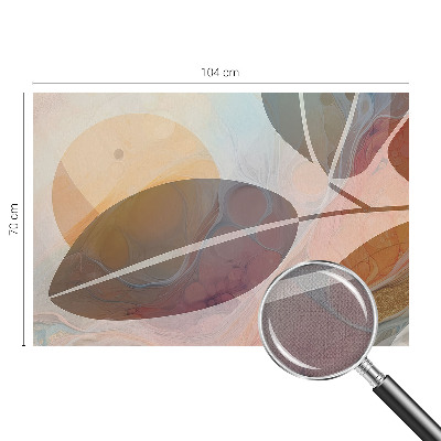 Fototapet 3d pentru living cu motive de pene subtile
