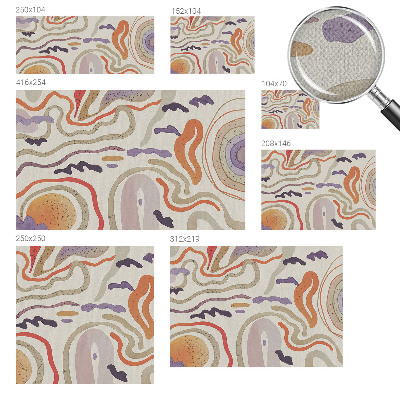 Fototapet autoadeziv pentru living cu un model de linii abstracte