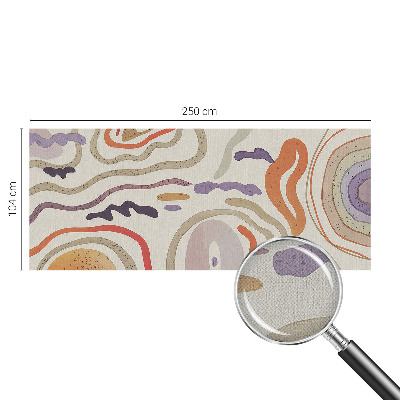 Fototapet autoadeziv pentru living cu un model de linii abstracte