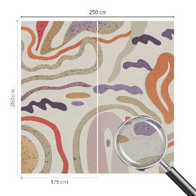 Fototapet autoadeziv pentru living cu un model de linii abstracte